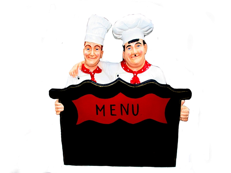 Deko-Aufsteller  Dick & Doof mit Tafel 